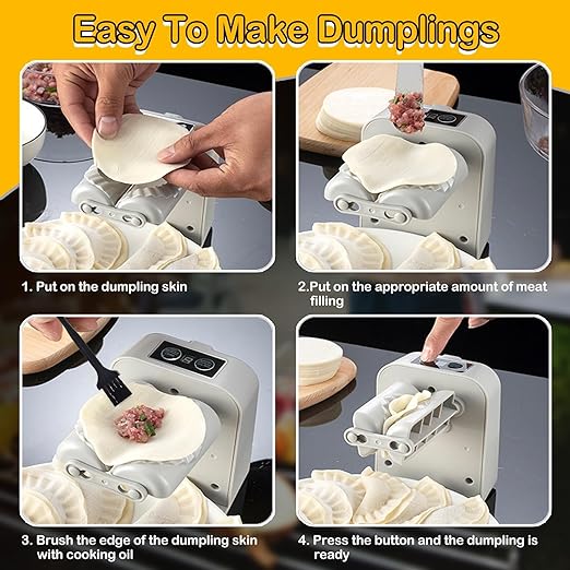 Plastic Dumpling Mould Creative Automatic Electric Dumpling Maker